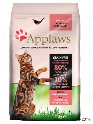 Aplaws cat dry adulto pollo salmon 400gr