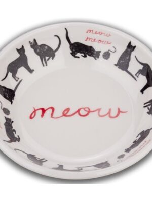 Comedero plato meow meow 200ml