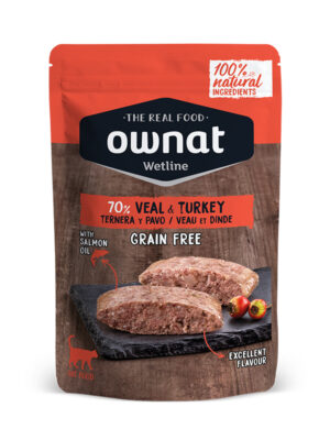 Comida humeda ownat ternera pavo 85gr