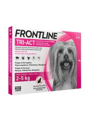 Frontline tri-act 2-5kilos perros 6 pipetas