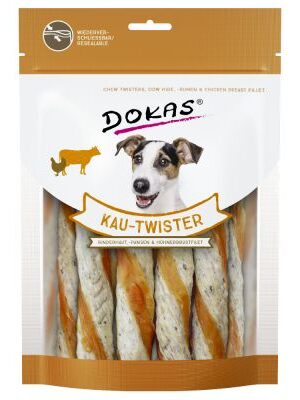 Golosinas de perro doka twister pollo 200gr