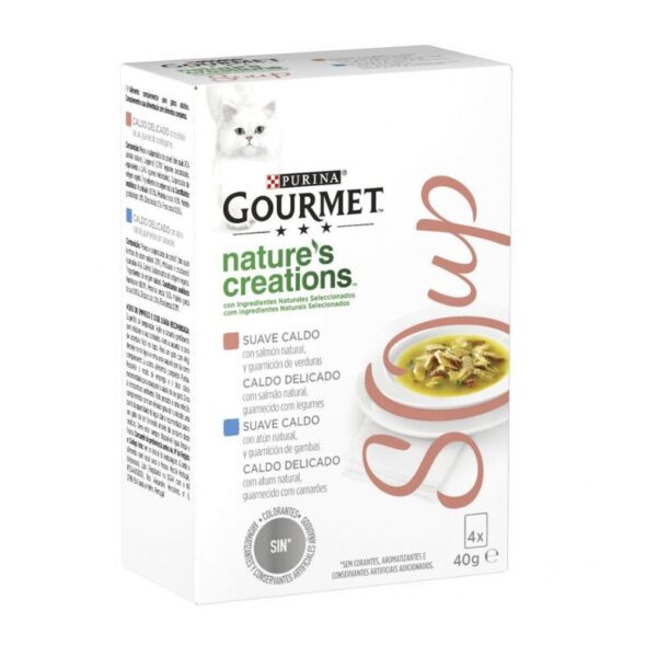 Gourmet purina sopa de salmon y atun 4 40gr