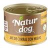Natur dog comida humeda ave corral huevo 200gr