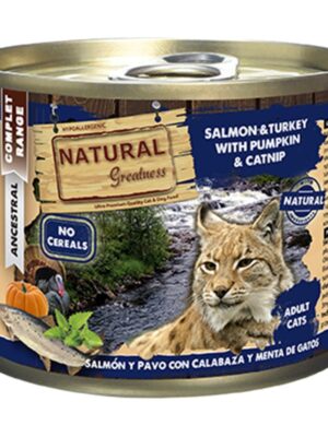 Natural greatness salmon pavo gat 200gr