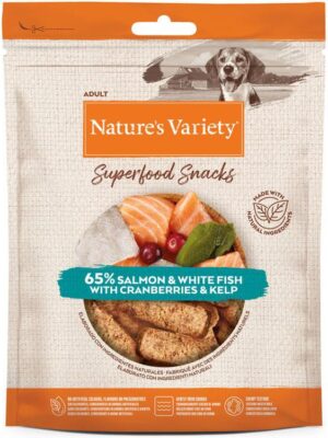 Natures variety golosinas perro salmon 85gr