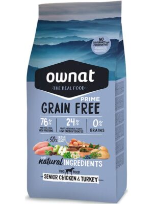 Ownat gf premium senior pollo y pavo 3 kilos