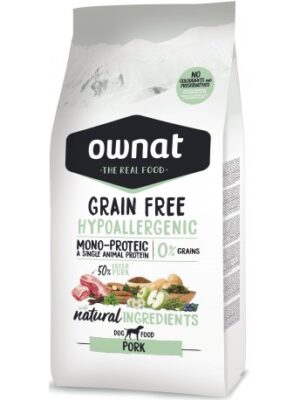 Ownat grain free hypoalergenic cerdo 14 kilos