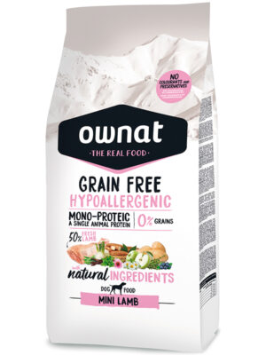 Ownat hipoalergenico gf mini cordero 3 kilos