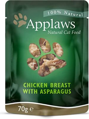 Pouch aplaws cat pollo con eperragos 70gr