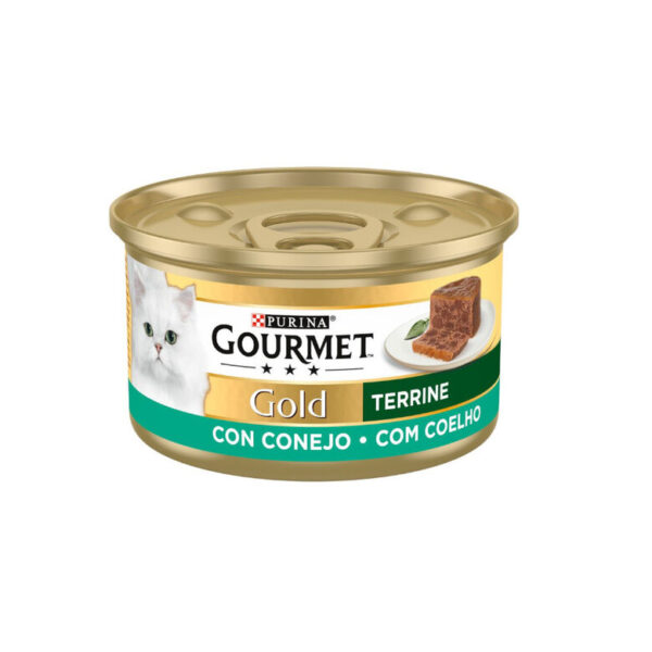 Purina comida humeda gato gourmet gold conejo 85gr