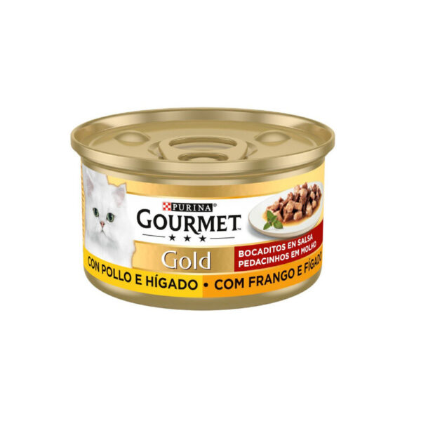 Purina humeda gato gourmet gold pollo higado 85gr