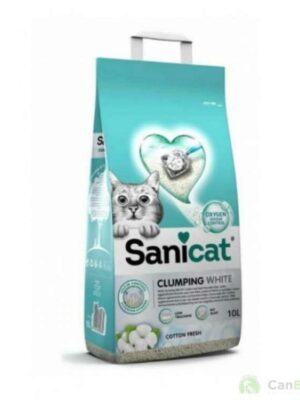 Sanicat clump white cotton 10L