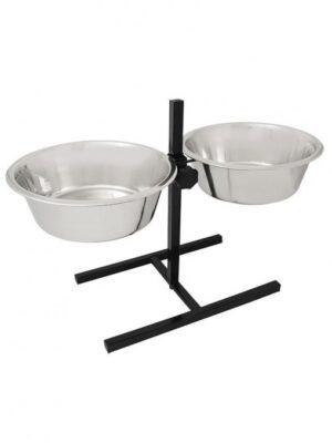 Set bowls comedero acero 2x 4 L