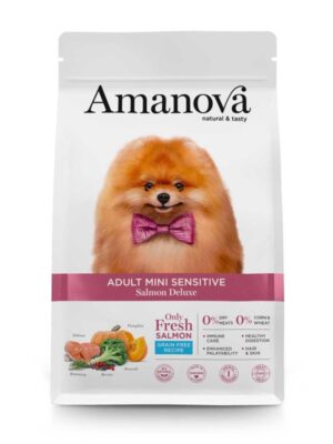 Amanova adult mini sensitive salmon y calabaza 2k