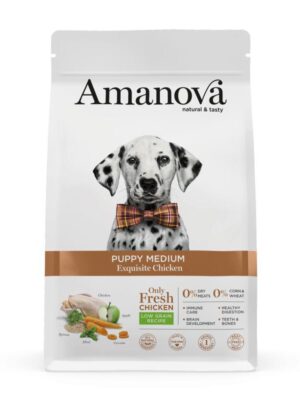 Amanova puppy medium chicken y quinoa 2k