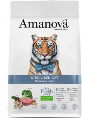 Amanova sterilized cat delicious cordero 4 kilos