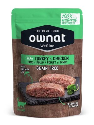 Ownat wetline gato pavo y pollo 85 gr