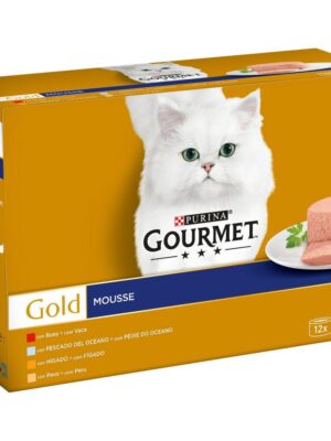 Purina comida gato humeda gourmet mousse 85gr