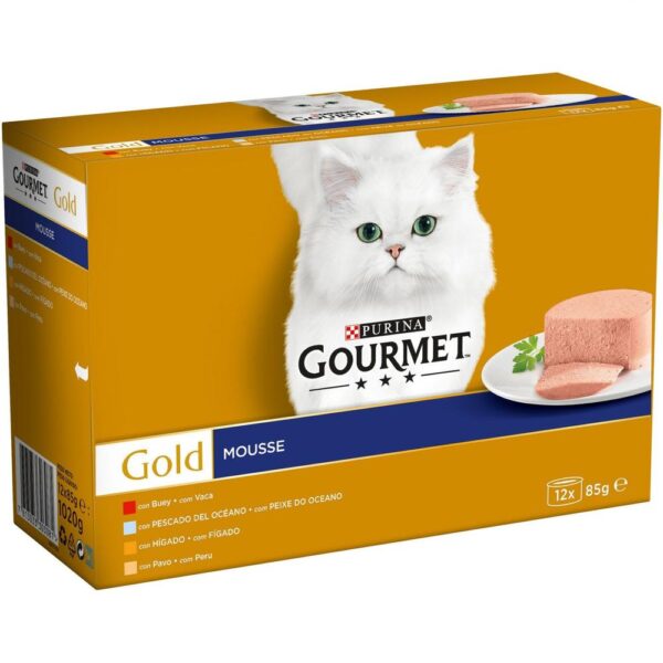 Purina comida gato humeda gourmet mousse 85gr