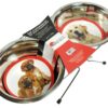 Set bowls comedero acero 2 x 1 75l