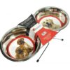 Set comedero acero inox 2 x 0 35l