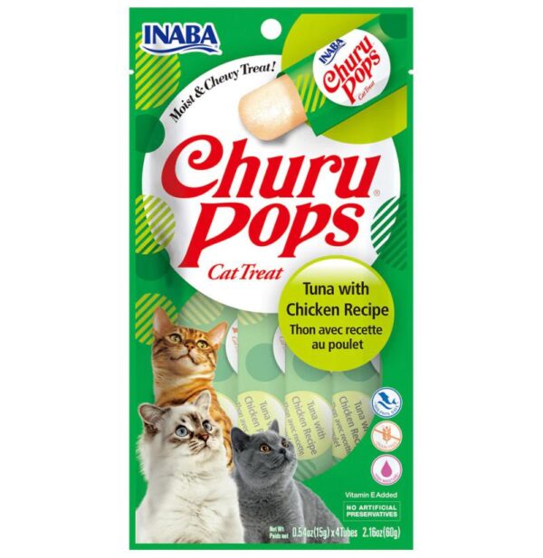 churu cat pops receta atun pollo 150gr