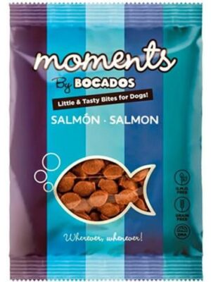 snacks perros moments salmon