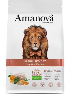 Amanova esterilised cat chicken y quinoa 1 5k