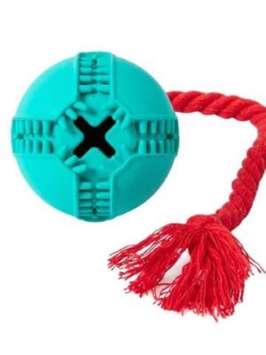 Juguete goma freedog snack pelota con asa