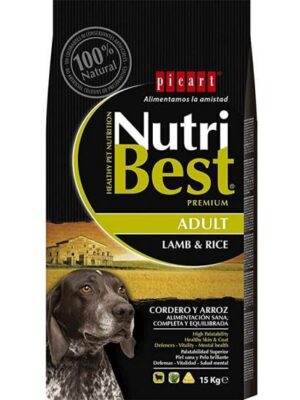 Nutribest adult cordero arroz 3 k