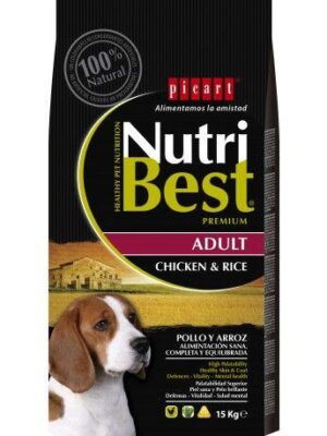 Nutribest adult pollo y arroz 15 k