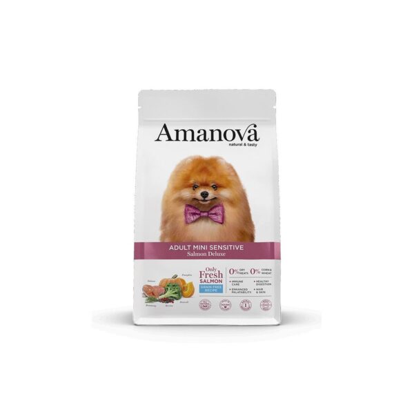 Amanova adult mini sensitive salmon deluxe 7k