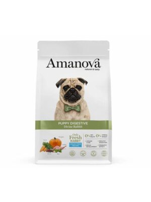 Amanova puppy digestive conejo y calabaza 7kg