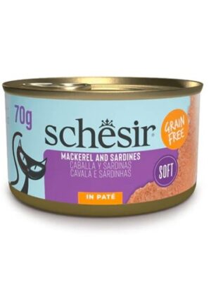 Schesir pate caballa y sardinas lata 70gr