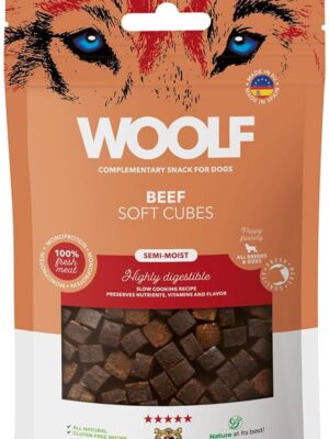 Woolf beef soft cubes 100gr