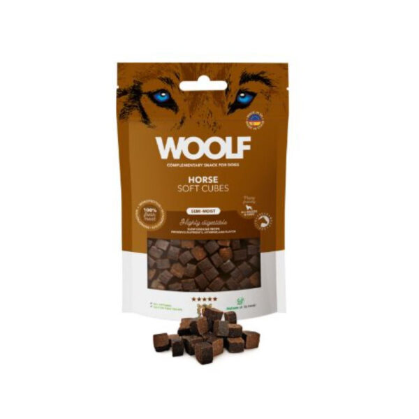 Woolf semihumedo monoproteico caballo 100gr
