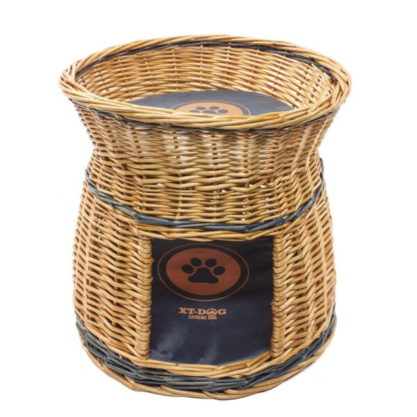 Cuna XT-Dog Olympo alta en mimbre 45x45x40cm
