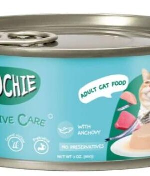 Moochie gato paté con anchoas  lata 85gr