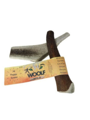 Woolf wild asta de ciervo puppy & senior 40-55 gr