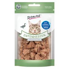 Dokas corazones de pato liofilizados 15gr gato