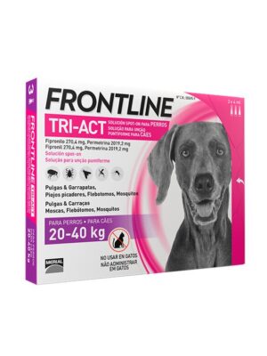 Frontline tri-act 20-40kilos/la unidad
