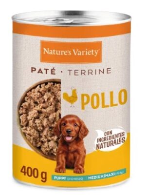 Natures Variety puppy med/maxi paté pollo 400g