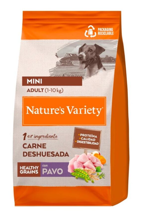 Natures variety adult mini pavo healthygrain 1'5kg